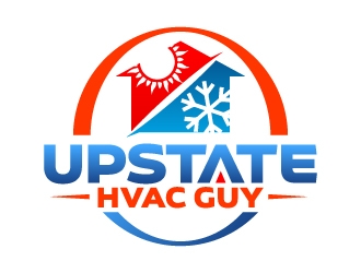 Upstate HVAC Guy logo design by jaize