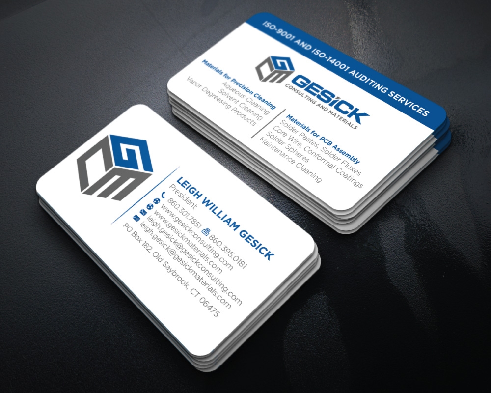 Gesick Consulting and Materials logo design by Boomstudioz