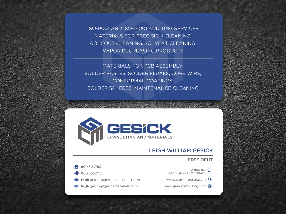 Gesick Consulting and Materials logo design by labo