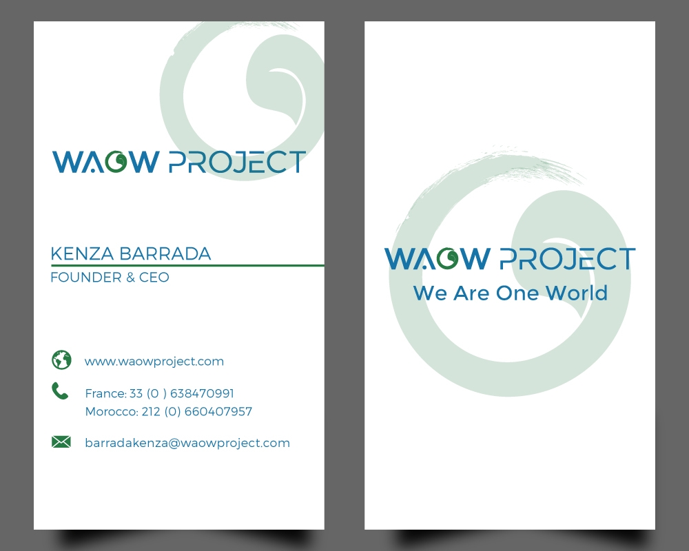 WAOW PROJECT We Are One World logo design by Gelotine