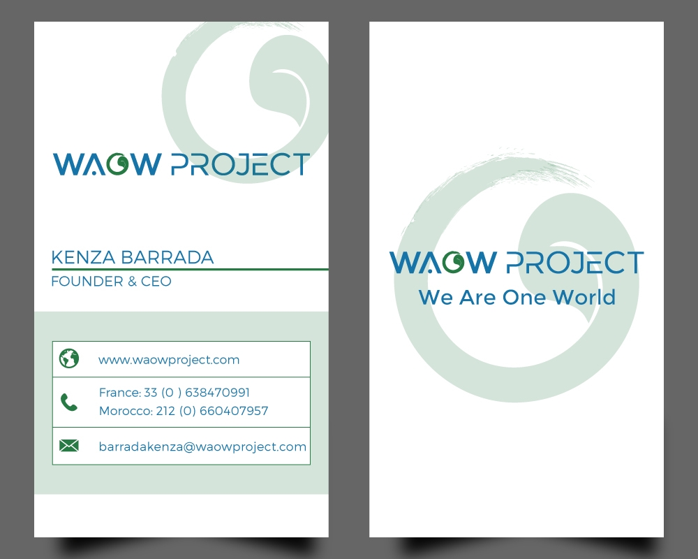 WAOW PROJECT We Are One World logo design by Gelotine