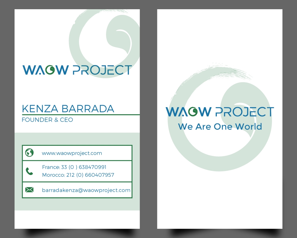 WAOW PROJECT We Are One World logo design by Gelotine