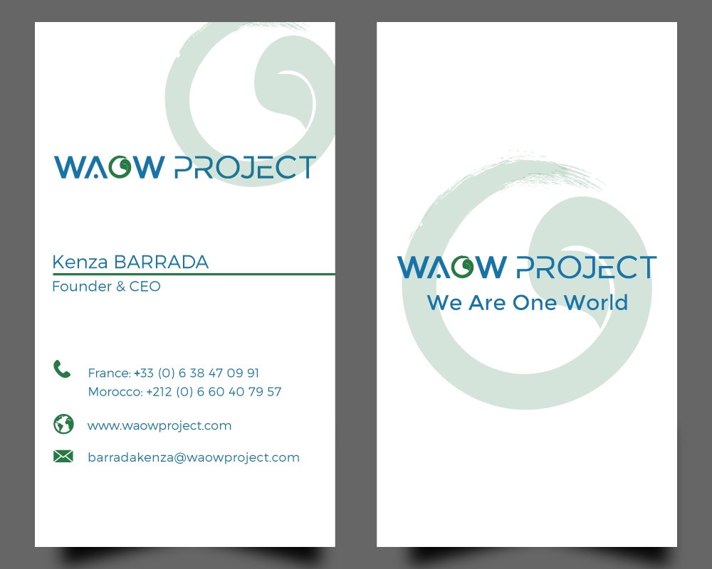 WAOW PROJECT We Are One World logo design by Gelotine