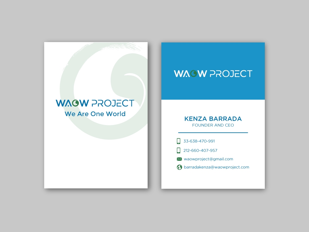 WAOW PROJECT We Are One World logo design by labo