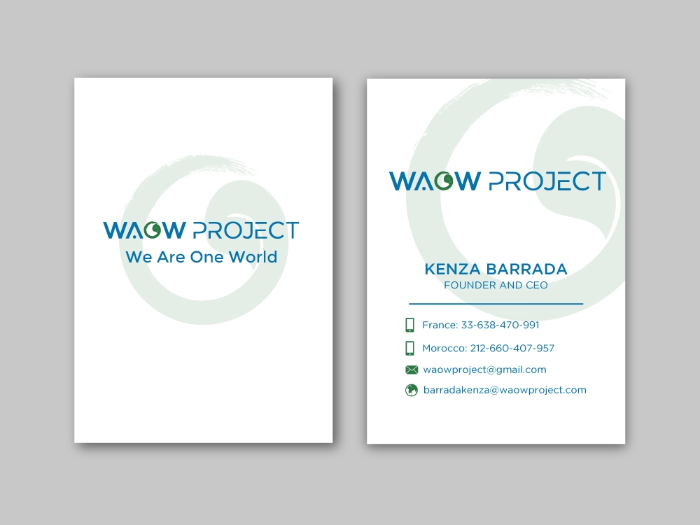 WAOW PROJECT We Are One World logo design by labo