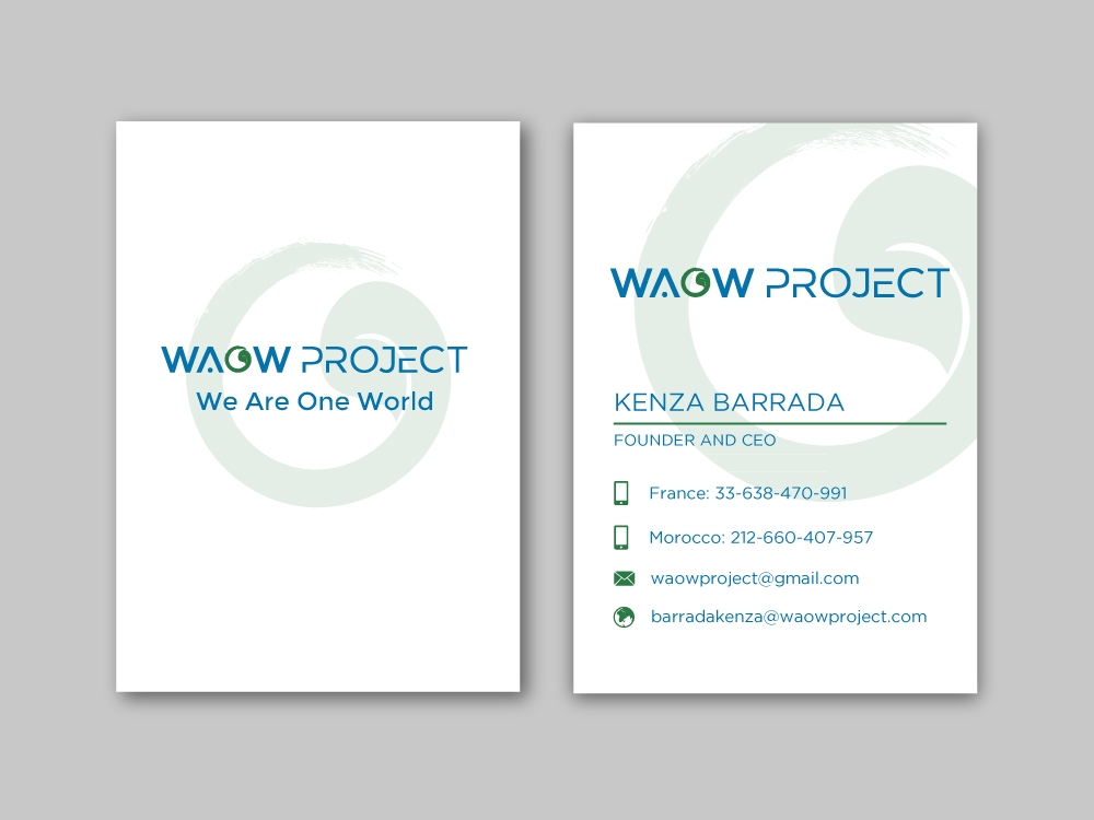 WAOW PROJECT We Are One World logo design by labo