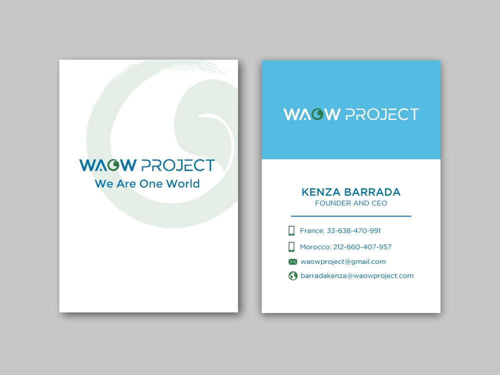 WAOW PROJECT We Are One World logo design by labo