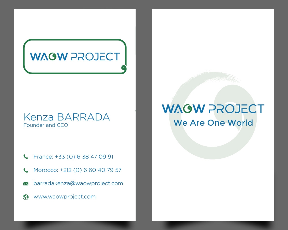 WAOW PROJECT We Are One World logo design by Boomstudioz