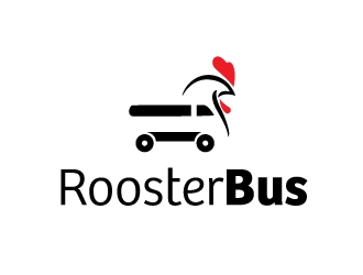 Rooster Bus logo design by artbitin