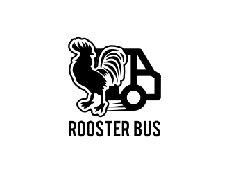 Rooster Bus logo design by Mailla