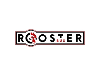 Rooster Bus logo design by Mailla