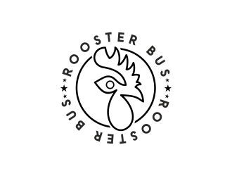 Rooster Bus logo design by Mailla
