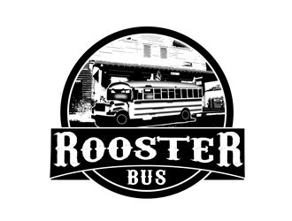 Rooster Bus logo design by bougalla005