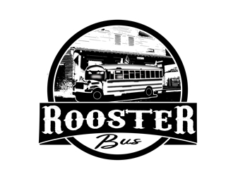 Rooster Bus logo design by bougalla005
