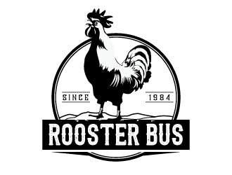 Rooster Bus logo design by Suvendu