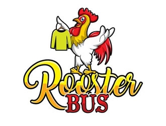Rooster Bus logo design by shere