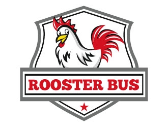 Rooster Bus logo design by Suvendu