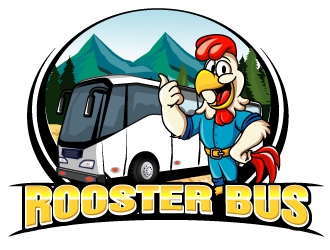 Rooster Bus logo design by logoviral