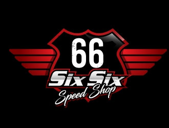 Six Six Speed Shop logo design by Suvendu