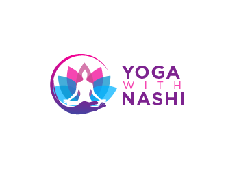 Yoga with Nashi logo design by THOR_