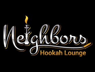 Neighbors Hookah Lounge logo design by jaize