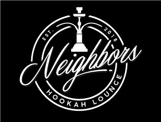 Neighbors Hookah Lounge logo design by REDCROW