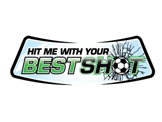 HIT ME WITH YOUR BEST SHOT!!! logo design by moomoo