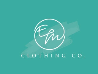 EM Clothing Co. logo design by REDCROW