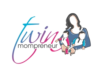 TwinMompreneur logo design by DreamLogoDesign