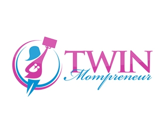 TwinMompreneur logo design by DreamLogoDesign