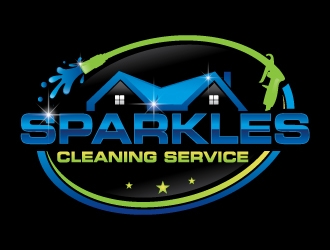 sparkles cleaning service logo design by Suvendu