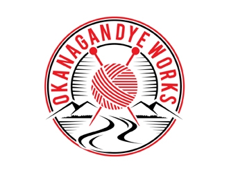 Okanagan Dye Works logo design by MAXR