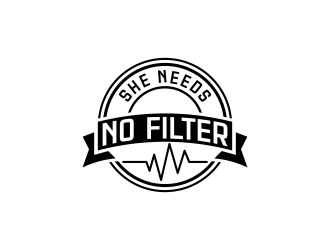 She Needs No Filter  logo design by dibyo