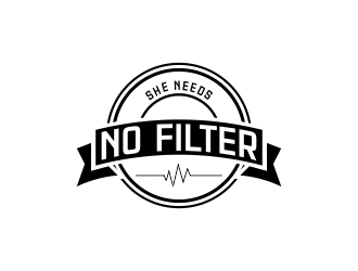She Needs No Filter  logo design by dibyo