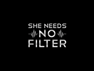 She Needs No Filter  logo design by bomie