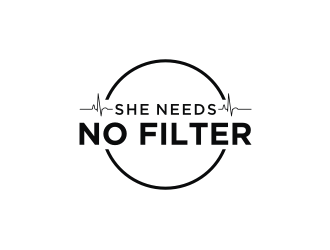 She Needs No Filter  logo design by ohtani15