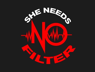 She Needs No Filter  logo design by SteveQ