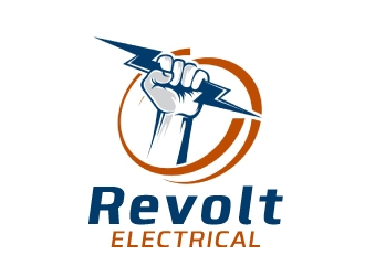 REVOLT ELECTRICAL logo design by nehel