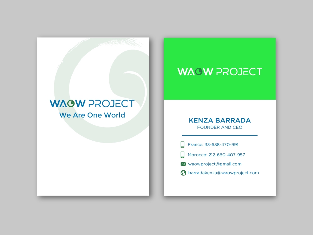 WAOW PROJECT We Are One World logo design by labo