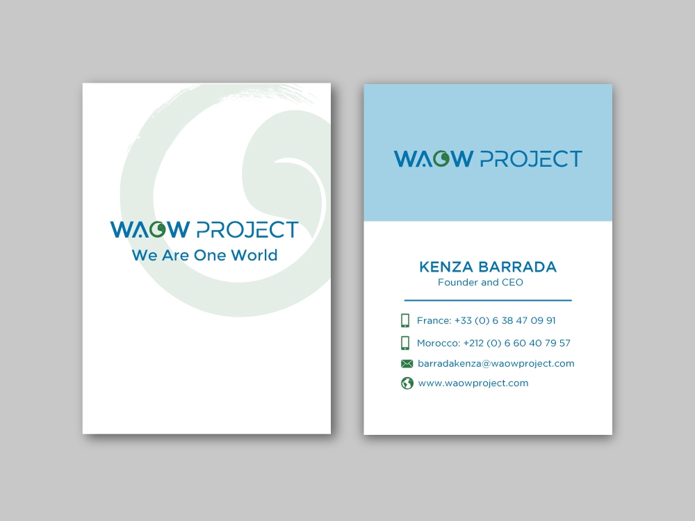 WAOW PROJECT We Are One World logo design by labo