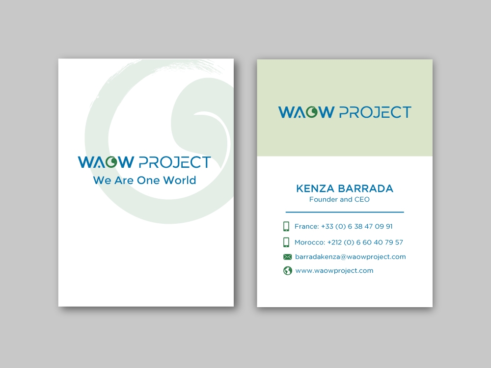 WAOW PROJECT We Are One World logo design by labo