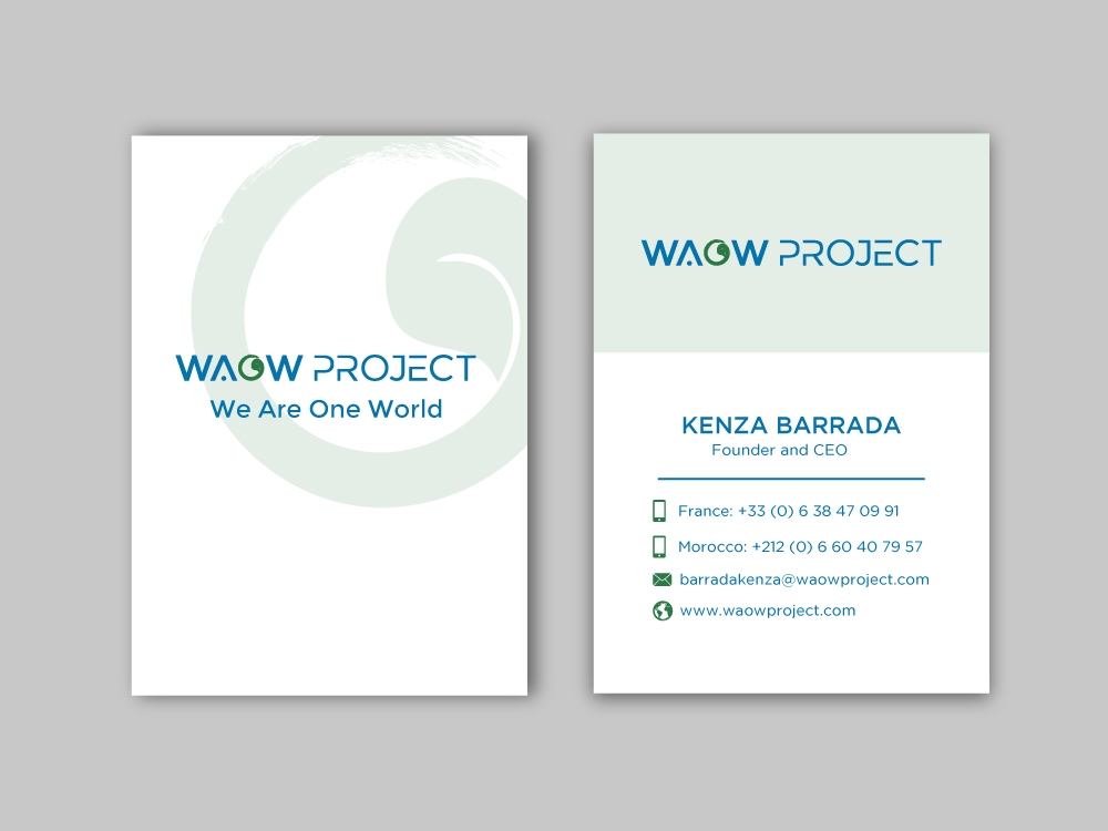 WAOW PROJECT We Are One World logo design by labo
