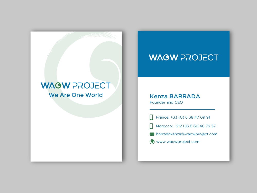 WAOW PROJECT We Are One World logo design by labo