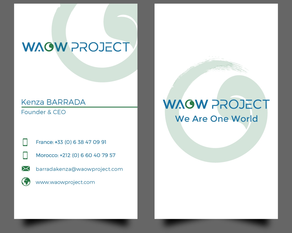 WAOW PROJECT We Are One World logo design by Gelotine
