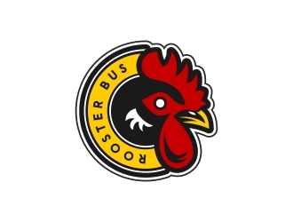 Rooster Bus logo design by Mailla