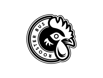 Rooster Bus logo design by Mailla