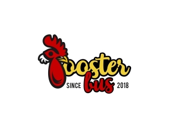 Rooster Bus logo design by Mailla