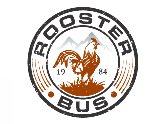 Rooster Bus logo design by THOR_
