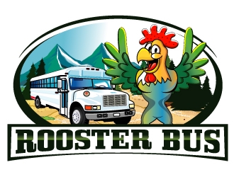 Rooster Bus logo design by logoviral