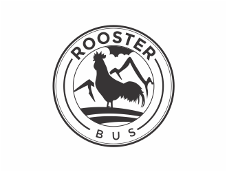 Rooster Bus logo design by mutafailan
